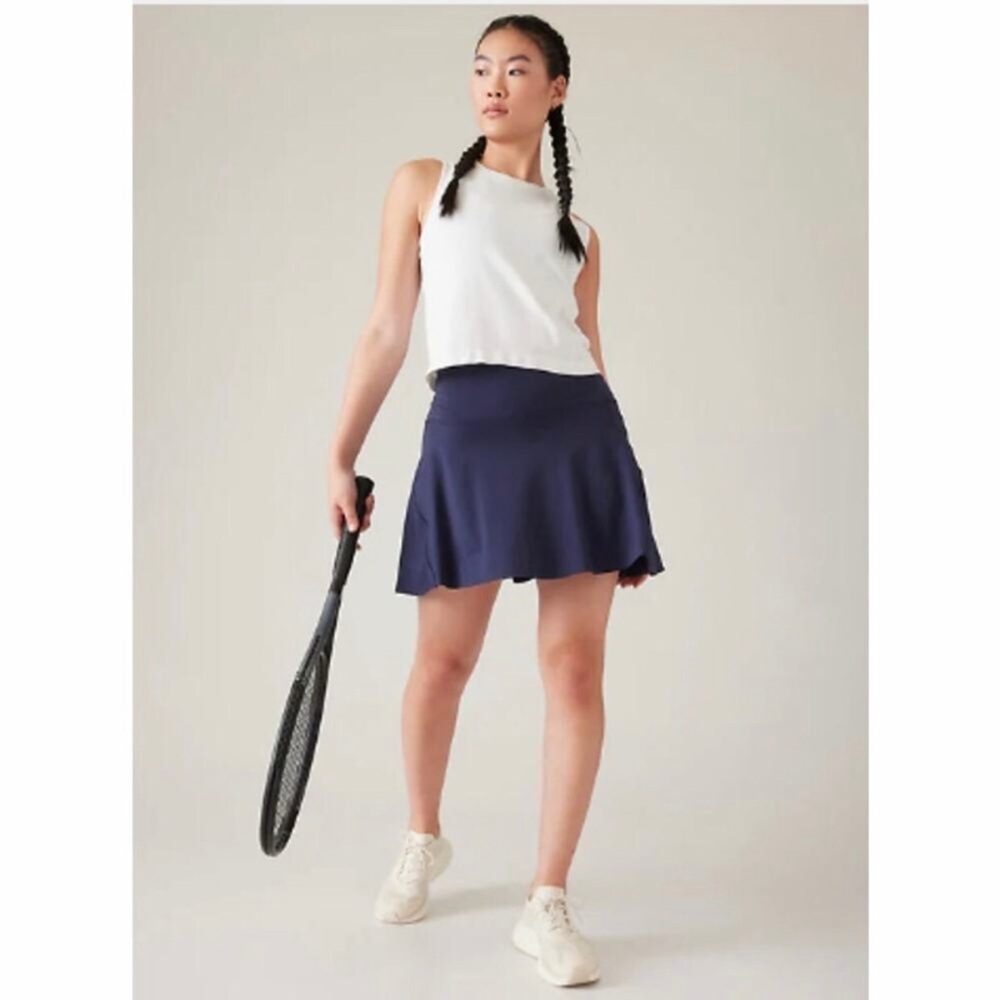 Athleta Ace Tennis Skort 15.5” Navy Blue Size Medium